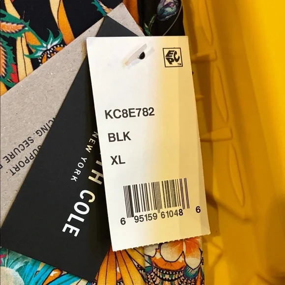 Kenneth Cole Tahiti Floral Halter Padded Tankini Top Size XL NWT - Picture 13 of 14